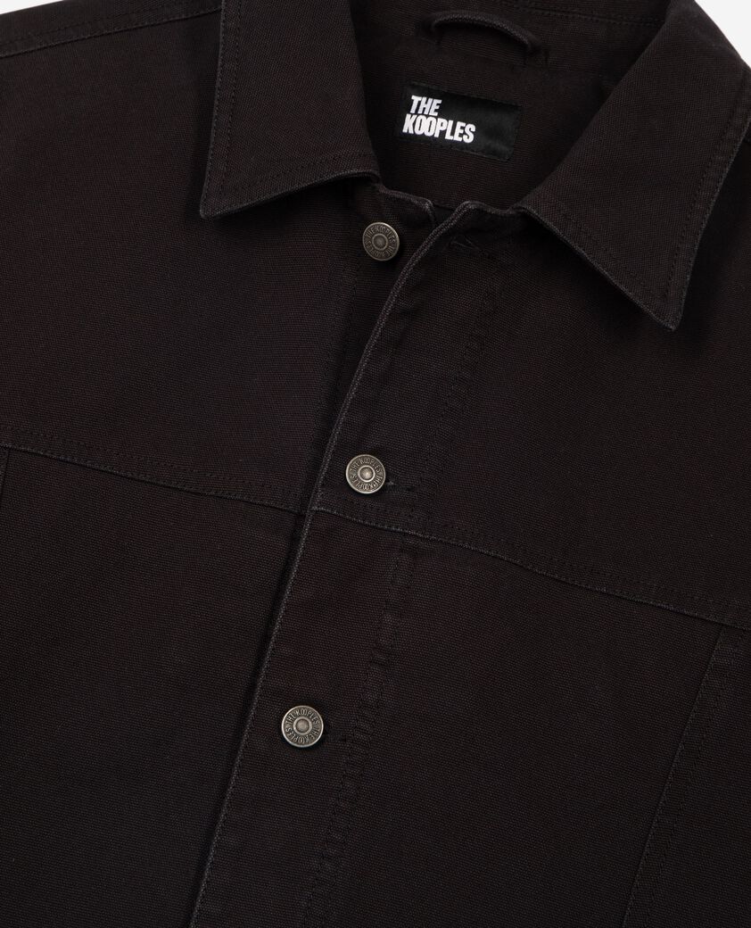 The Kooples HOMME BLACK USED LIGHT blouson &agrave; broderie noir