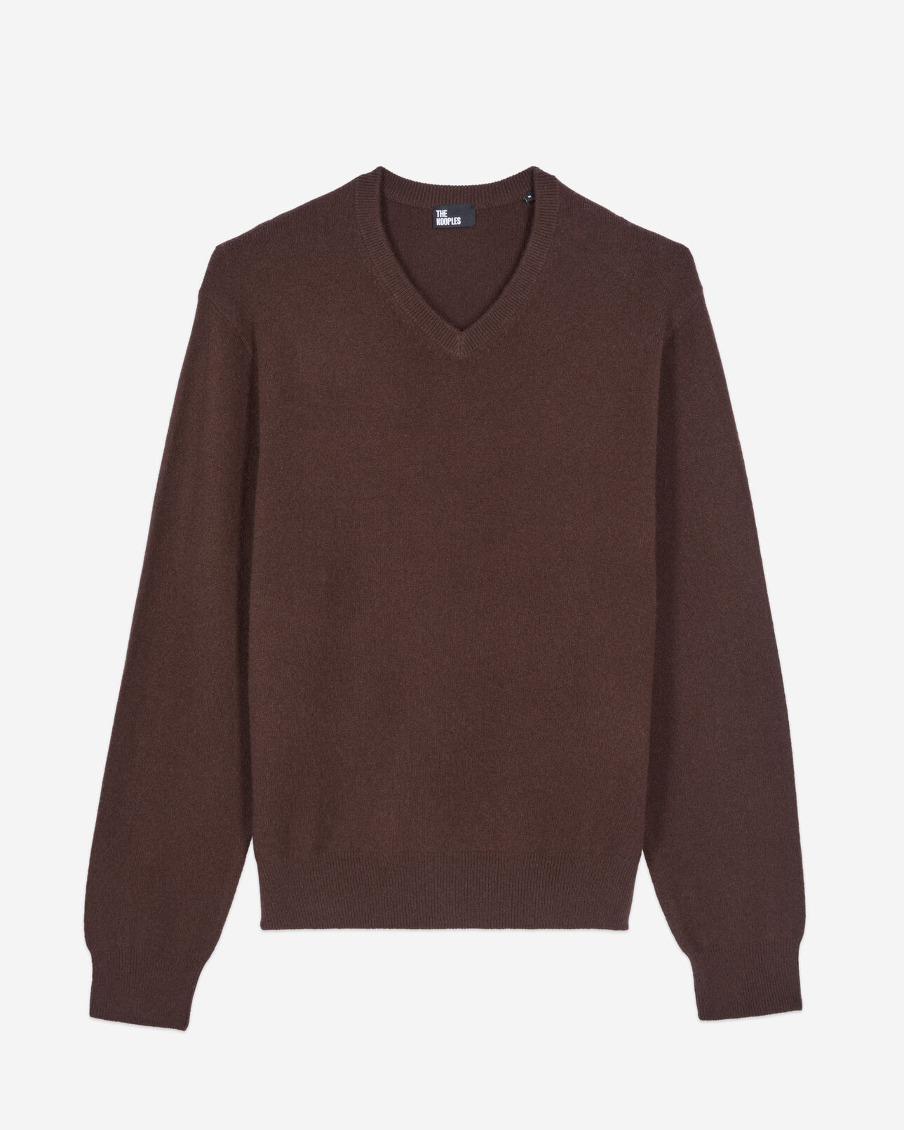 The Kooples MEN BROWN brown cashmere sweater