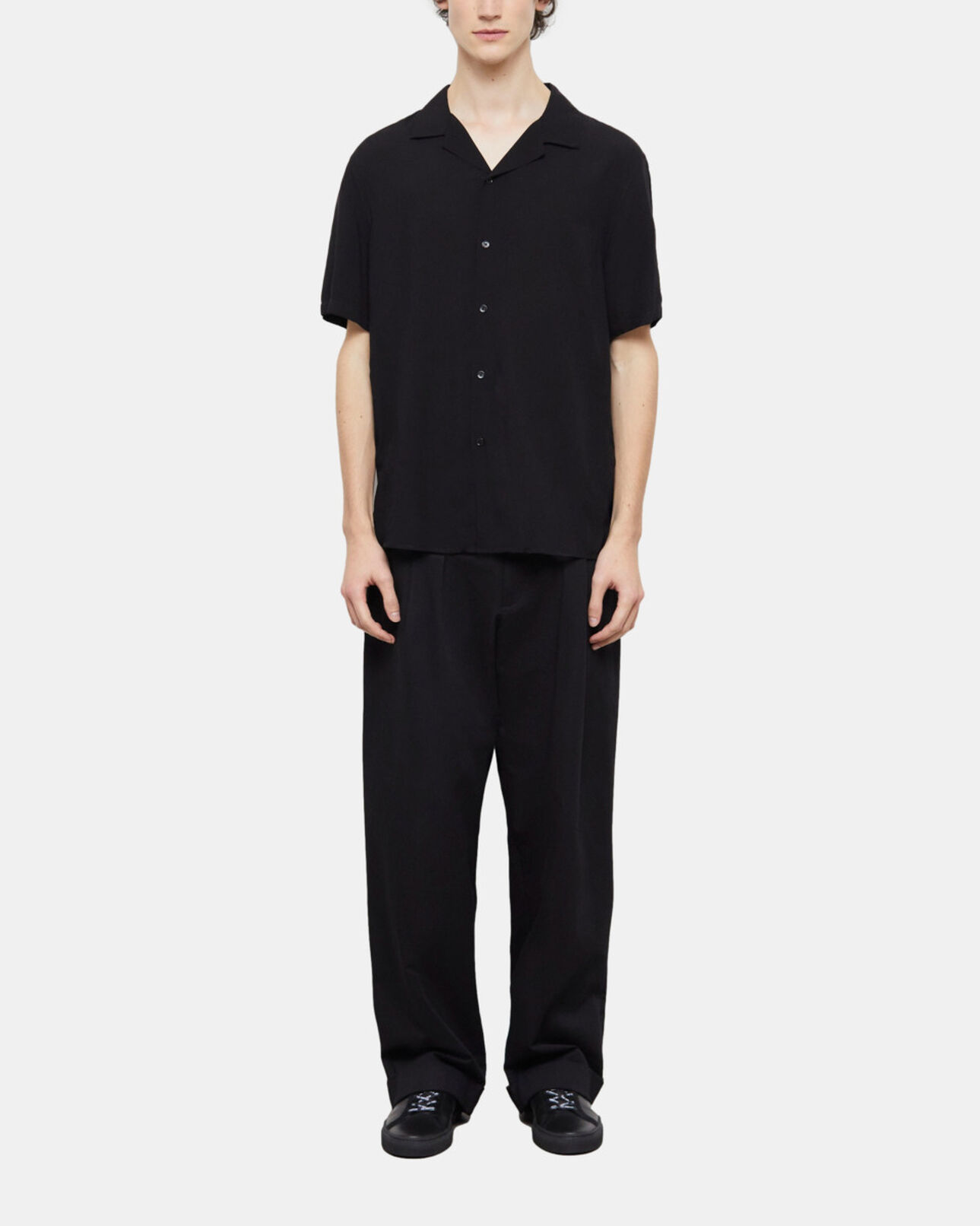 The Kooples HOMME BLACK chemise casual noire