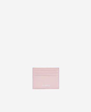 The Kooples WOMEN PINK amelia pink leather card case