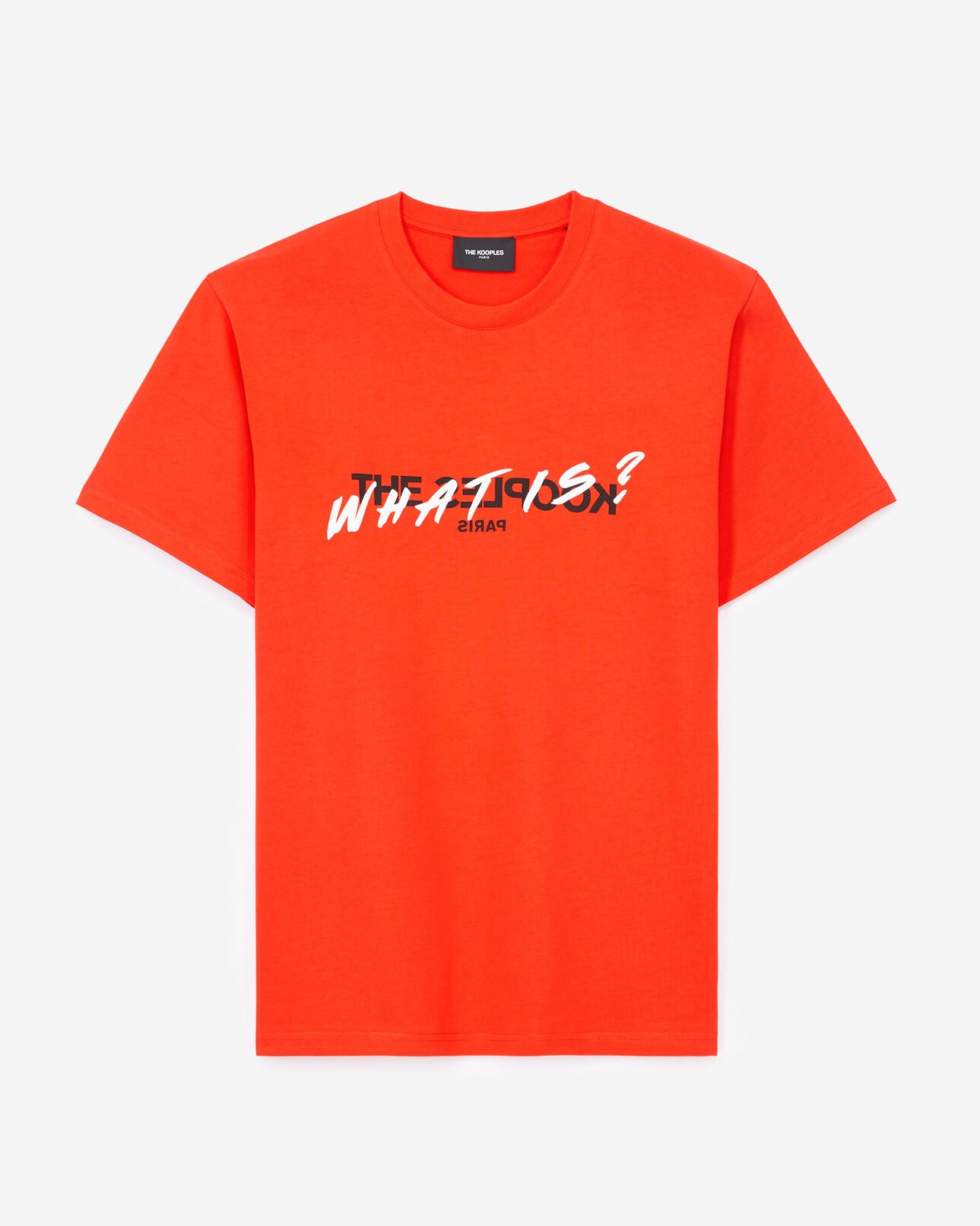 The Kooples HOMME RED t-shirt rouge coton à imprimé what is