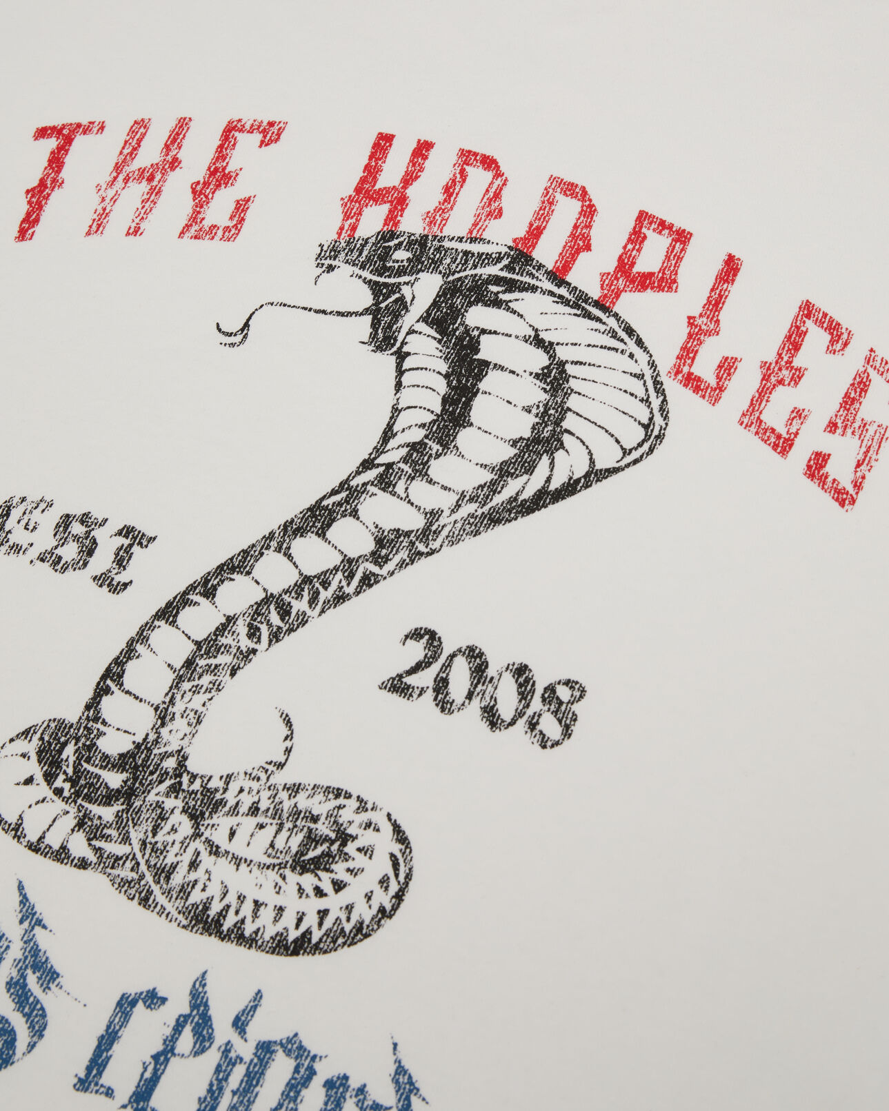 The Kooples MEN ECRU ecru t-shirt with chaos snake serigraphy