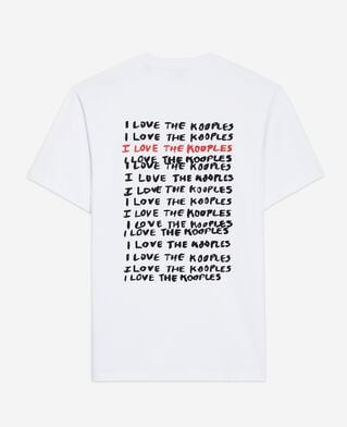 The Kooples MEN WHITE men's i love kooples white t-shirt