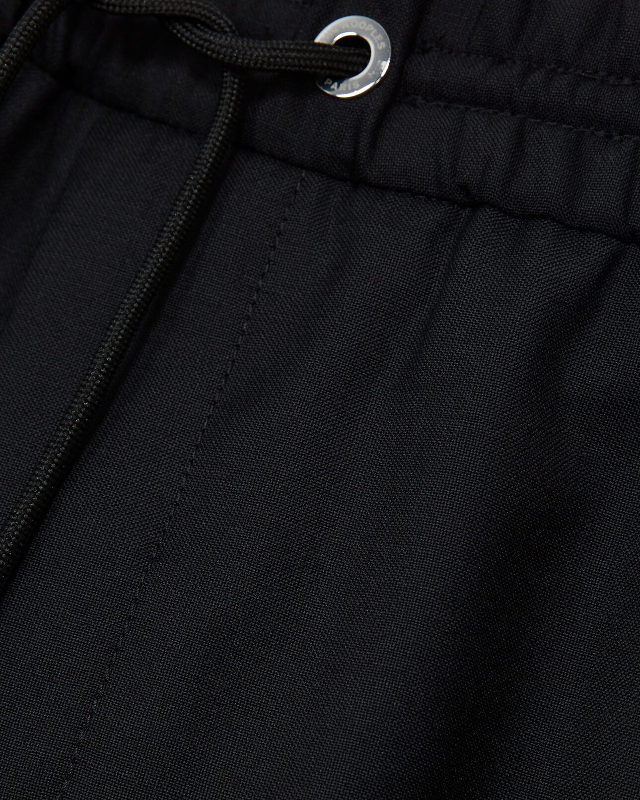 The Kooples MEN BLACK casual black pants in wool
