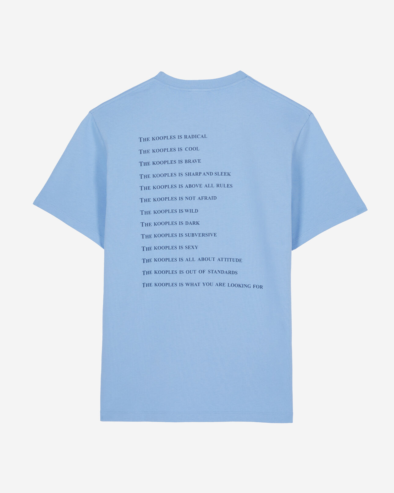 The Kooples HOMME STEEL BLUE t-shirt what is bleu ciel