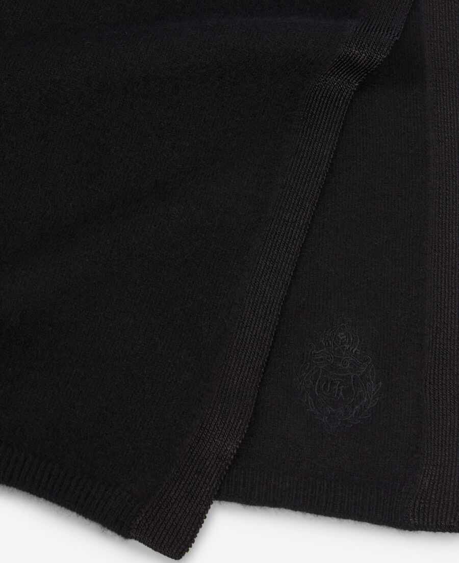 The Kooples M BLACK black cashmere scarf