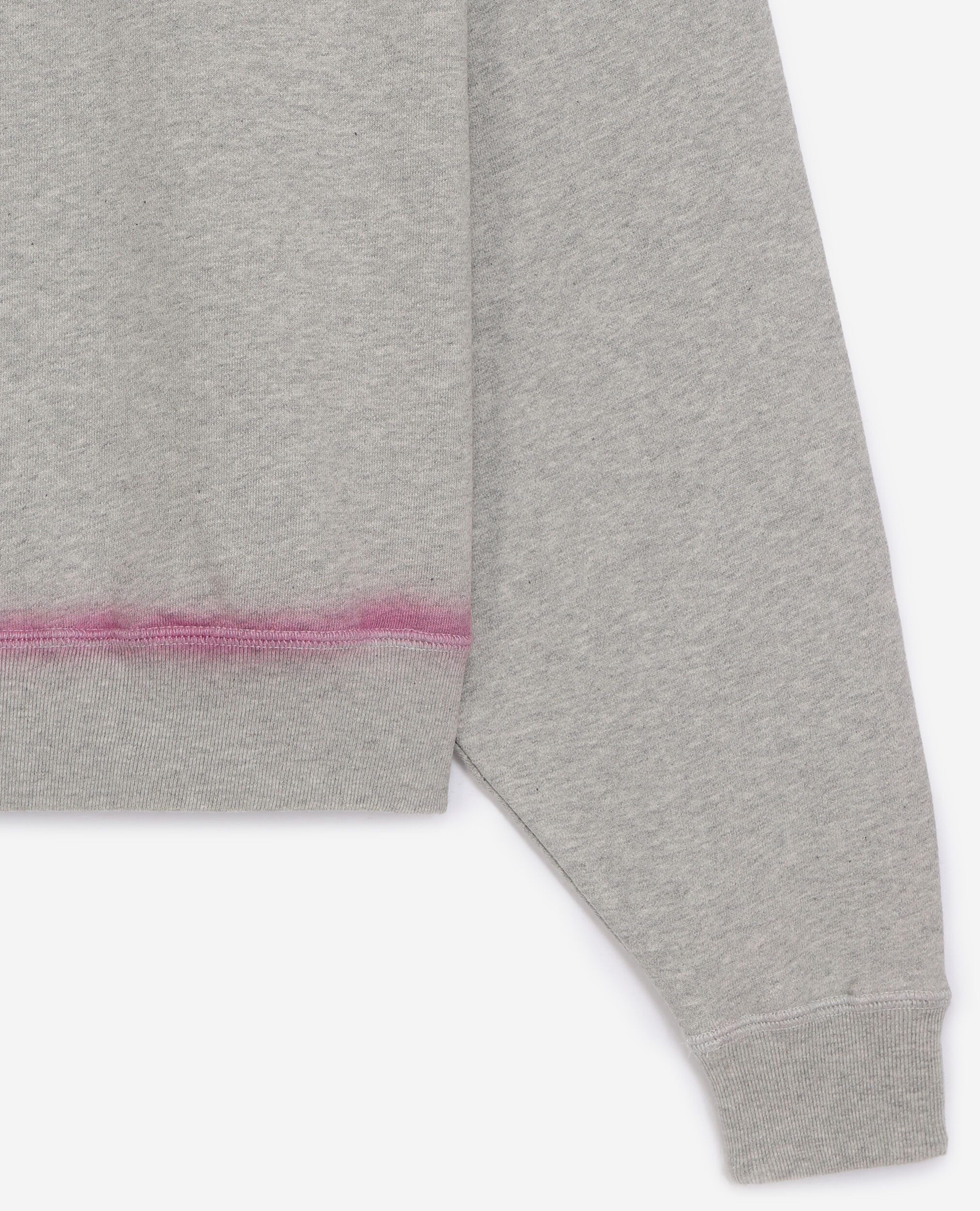 Grey sweatshirt with pink details and fading, GREY CHINE, hi-res image number null