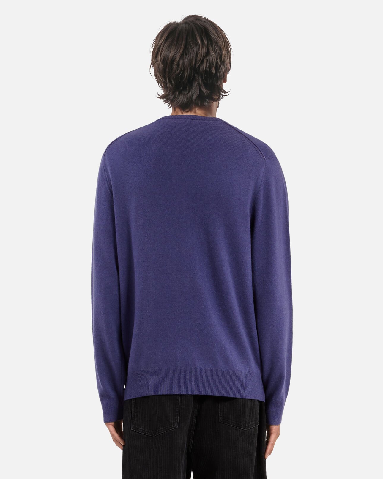 The Kooples HERREN BLUE ATLANTIQUE blauer kaschmirpullover