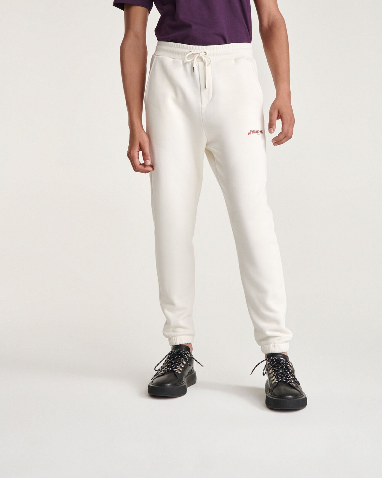 The Kooples MEN ECRU ecru jogging suit with print what is