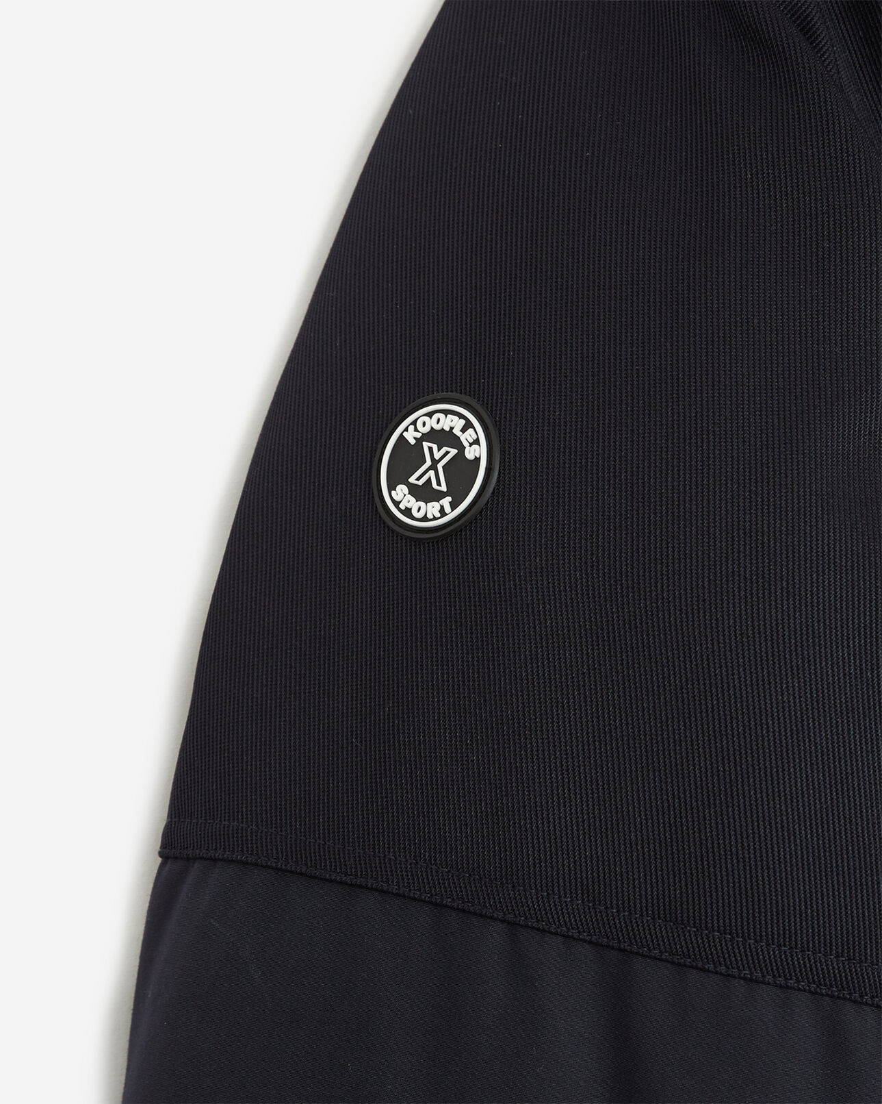 The Kooples HOMME DARK NAVY parka courte polyester bleue capuche