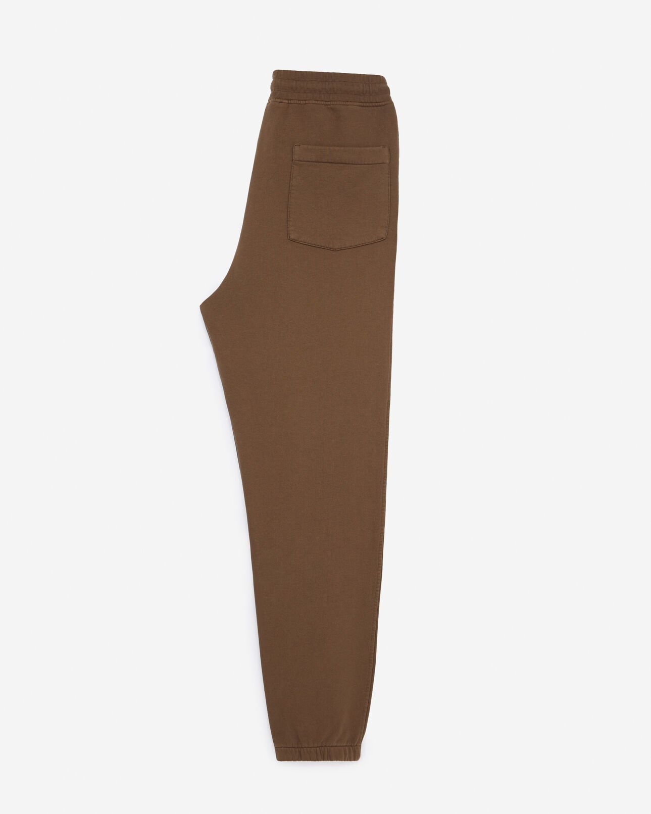 The Kooples HOMME BROWN bas jogging marron coton à logo