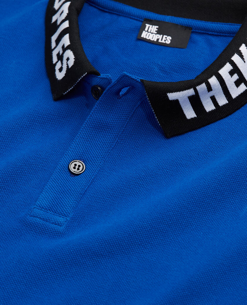 The Kooples HOMME BLUE ELECTRIC polo bleu