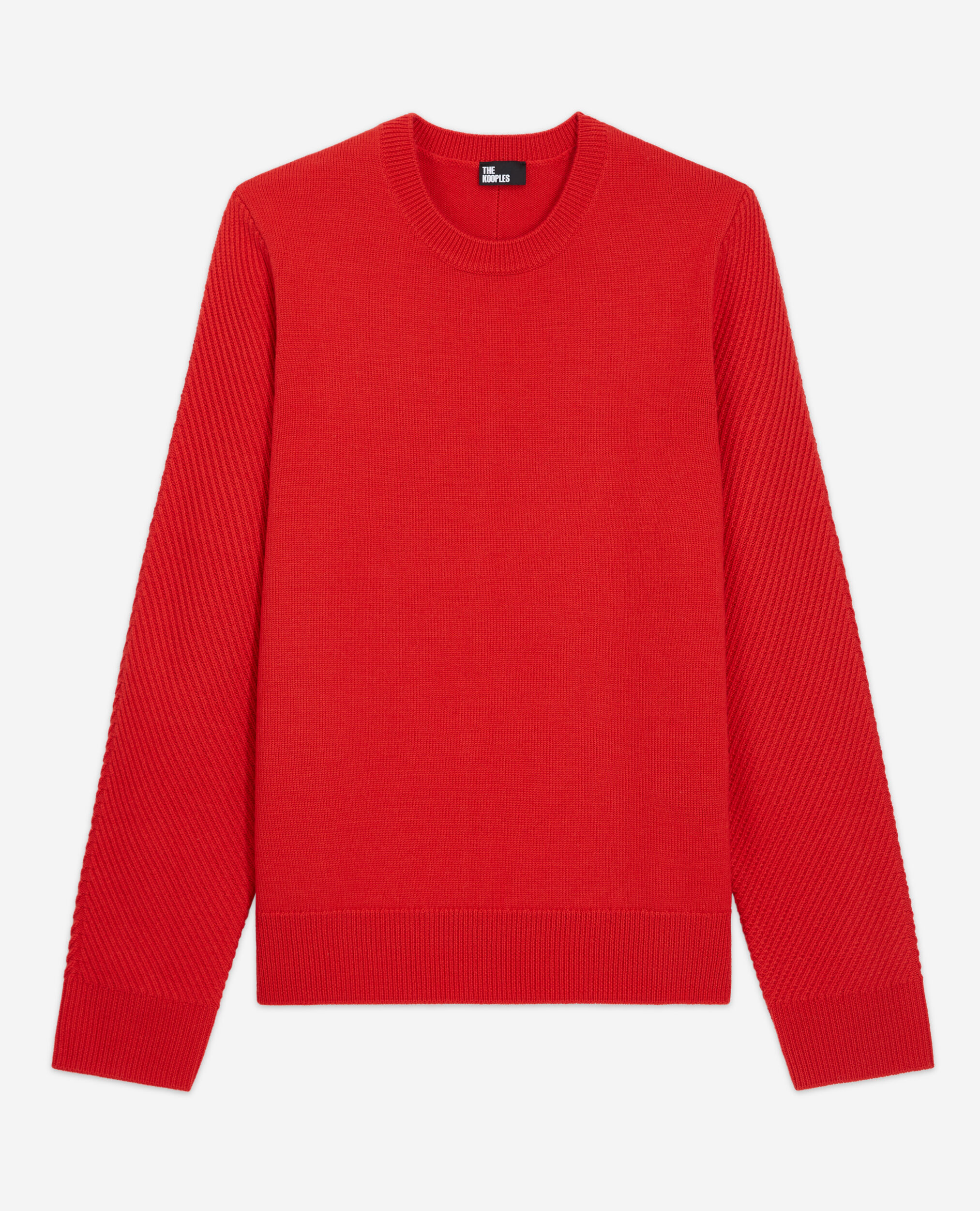 Mens red crew shop neck jumper
