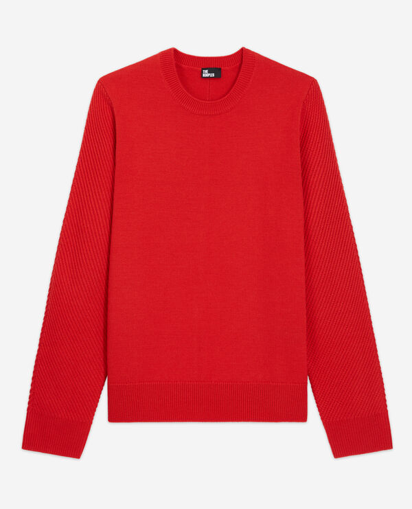 Red wool sweater