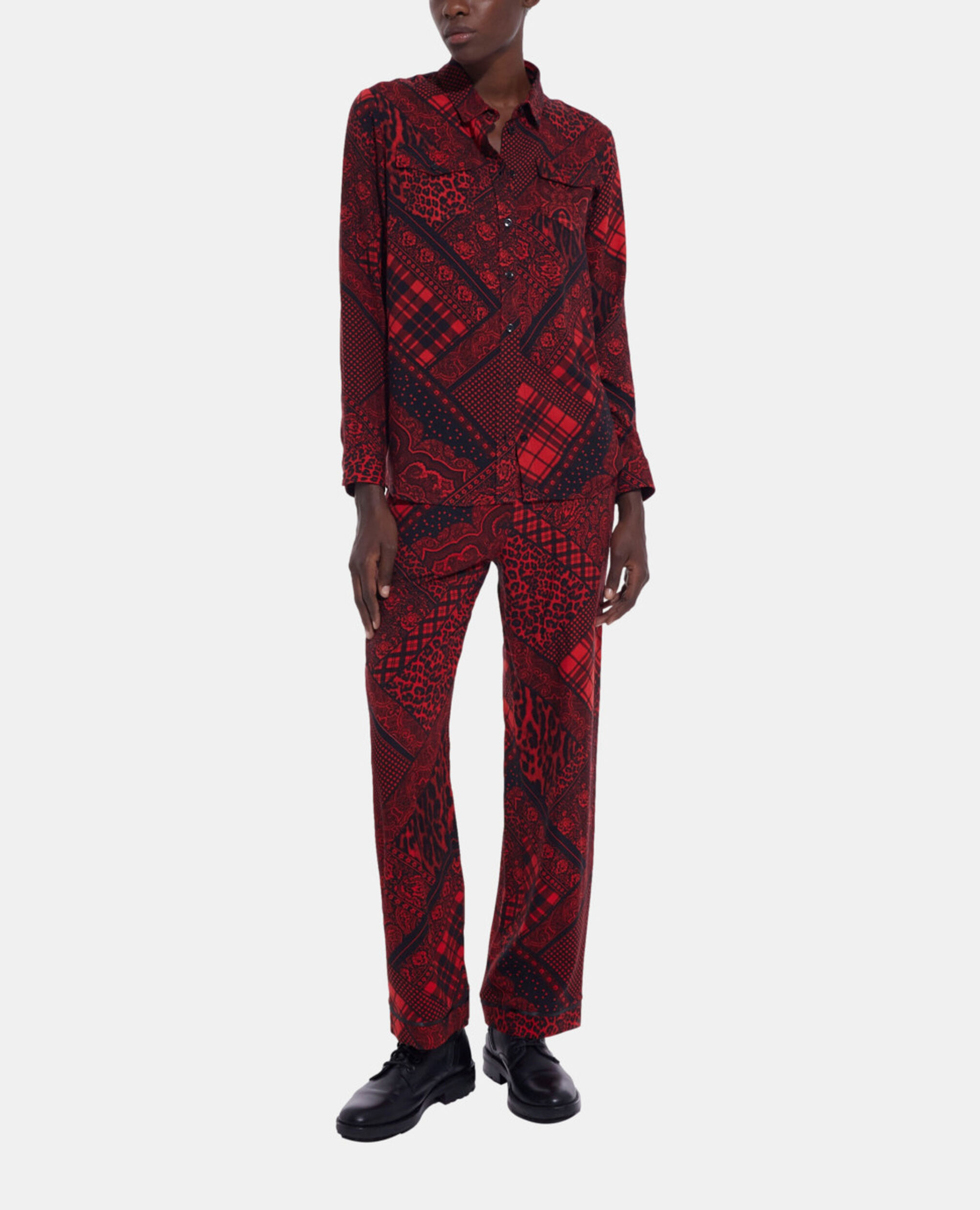 Printed shirt, RED / BLACK, hi-res image number null