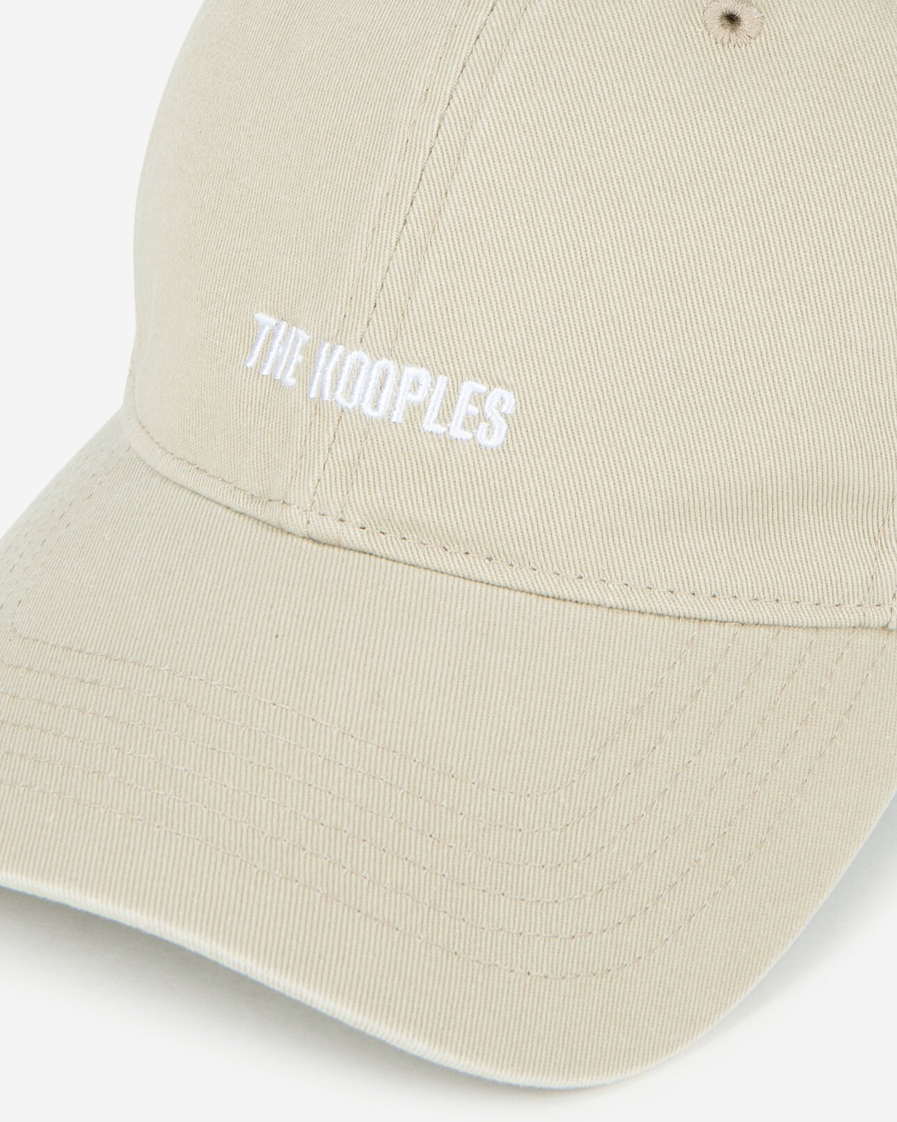 The Kooples MIXTE BEIGE TAUPE casquette logo brodé beige