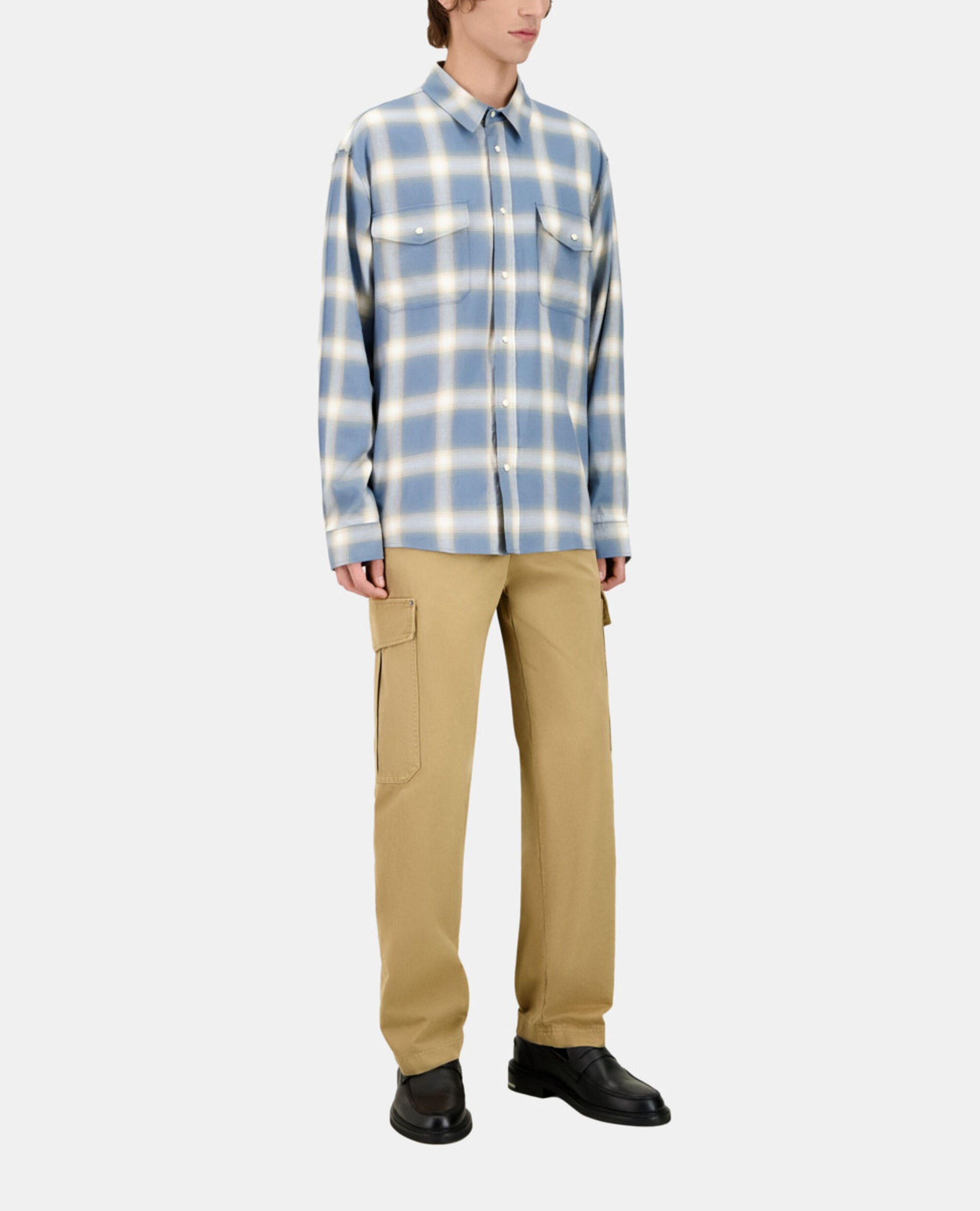 Chemise à carreaux, BLUE GREY, hi-res image number null