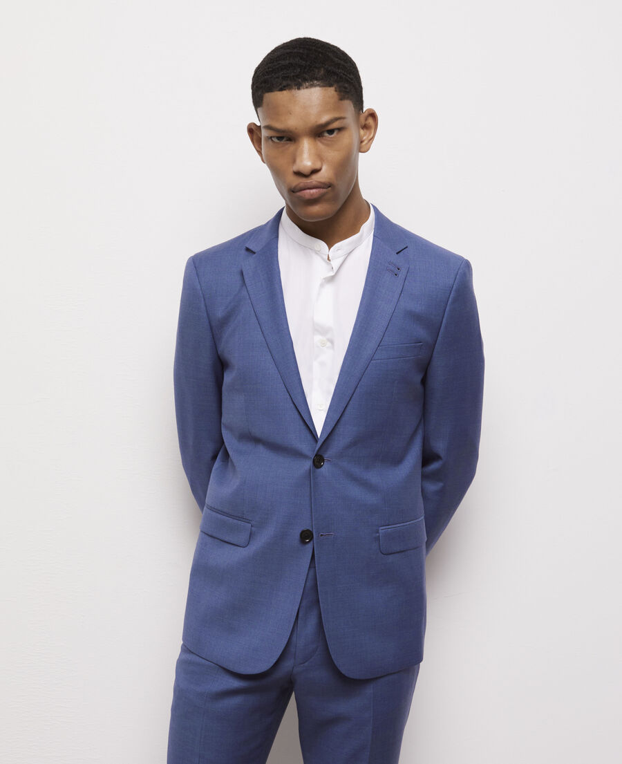 blue suit jacket