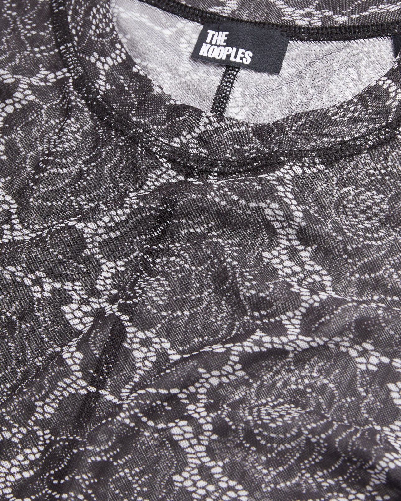 The Kooples FEMME BLACK top imprimé