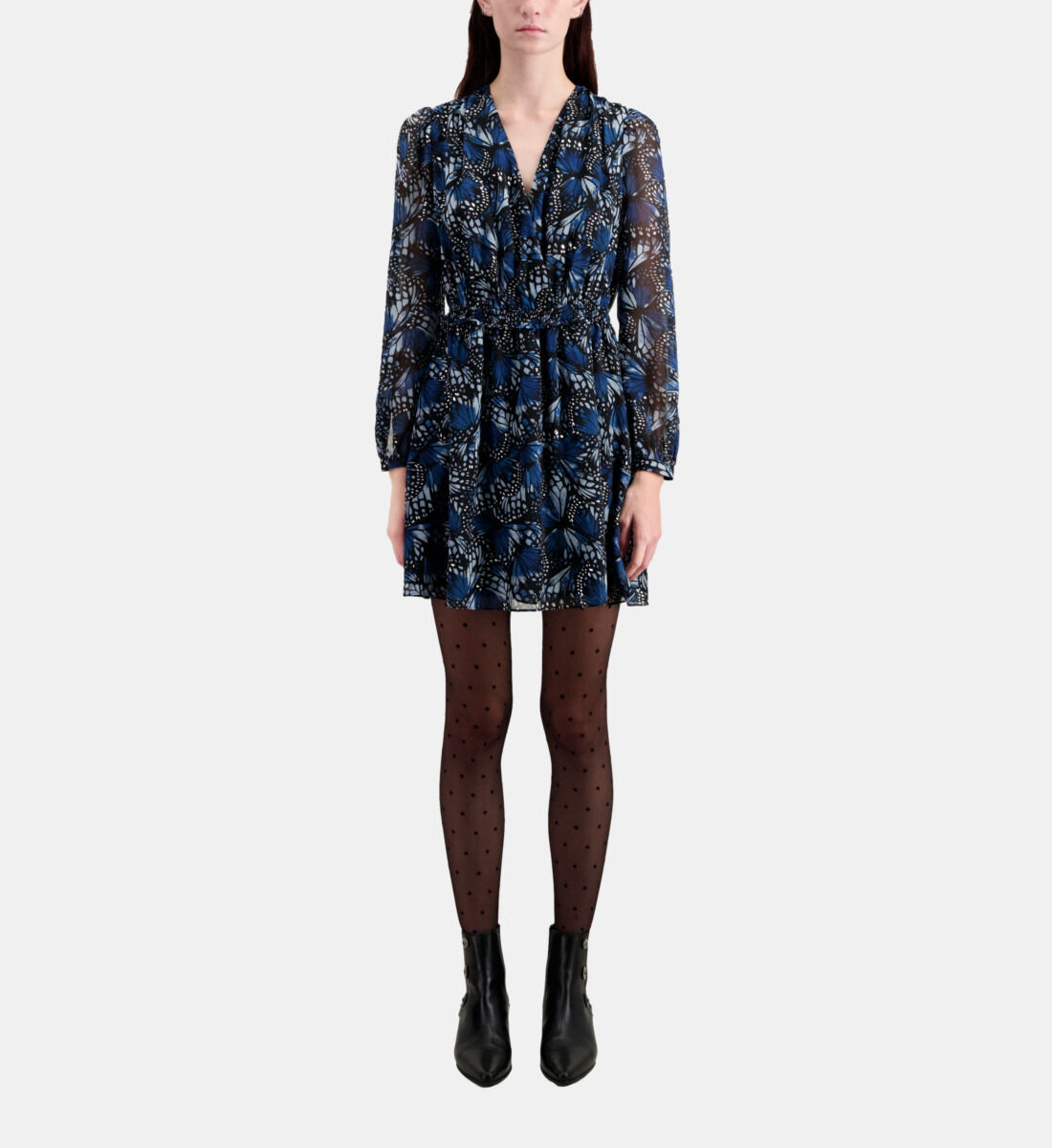 Leopard print store crossover dress
