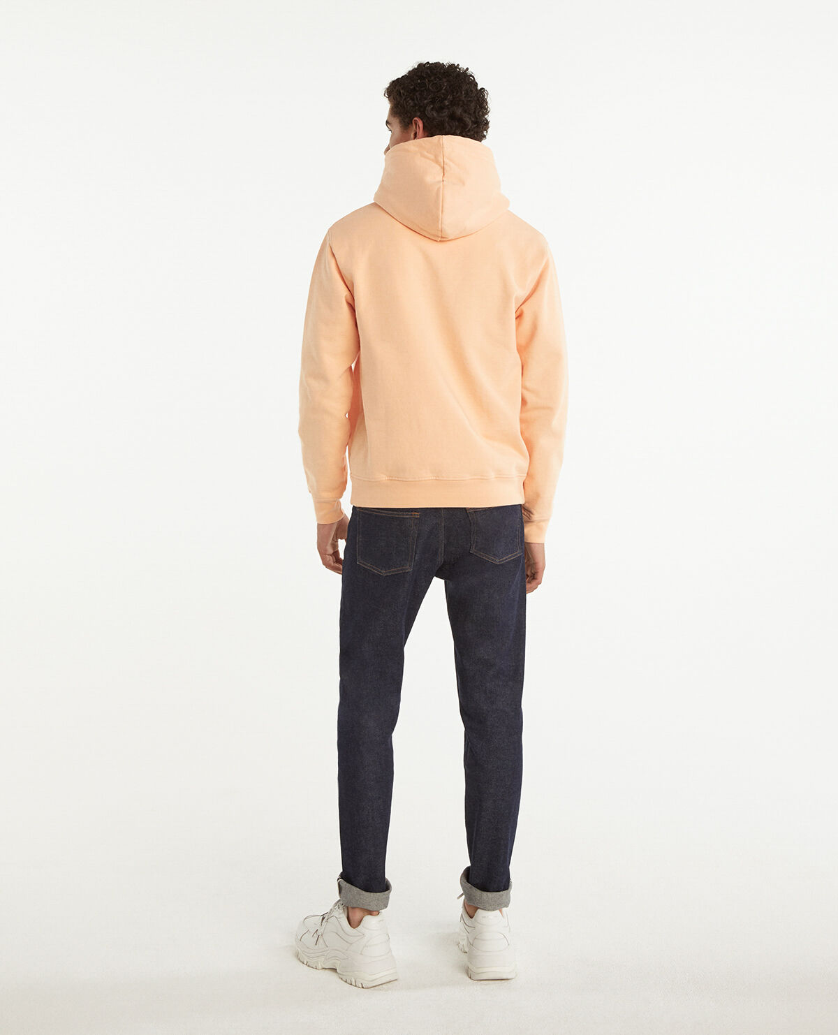 Coral color hoodie hot sale