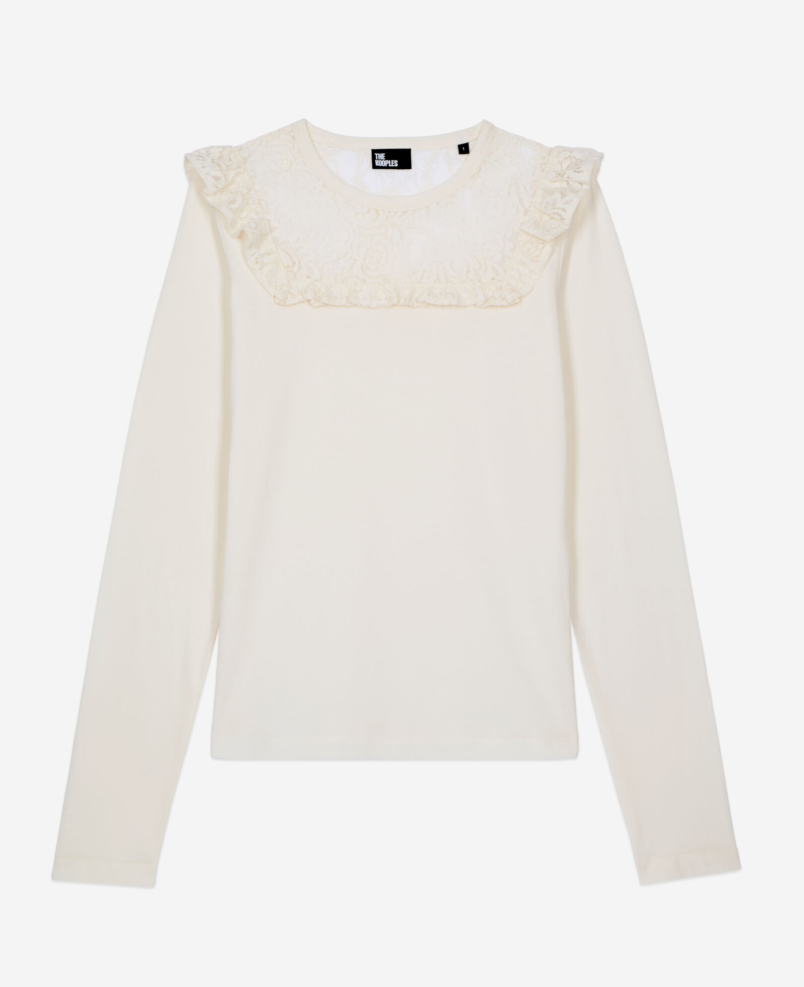 The Kooples WOMEN WHITE long-sleeved white t-shirt