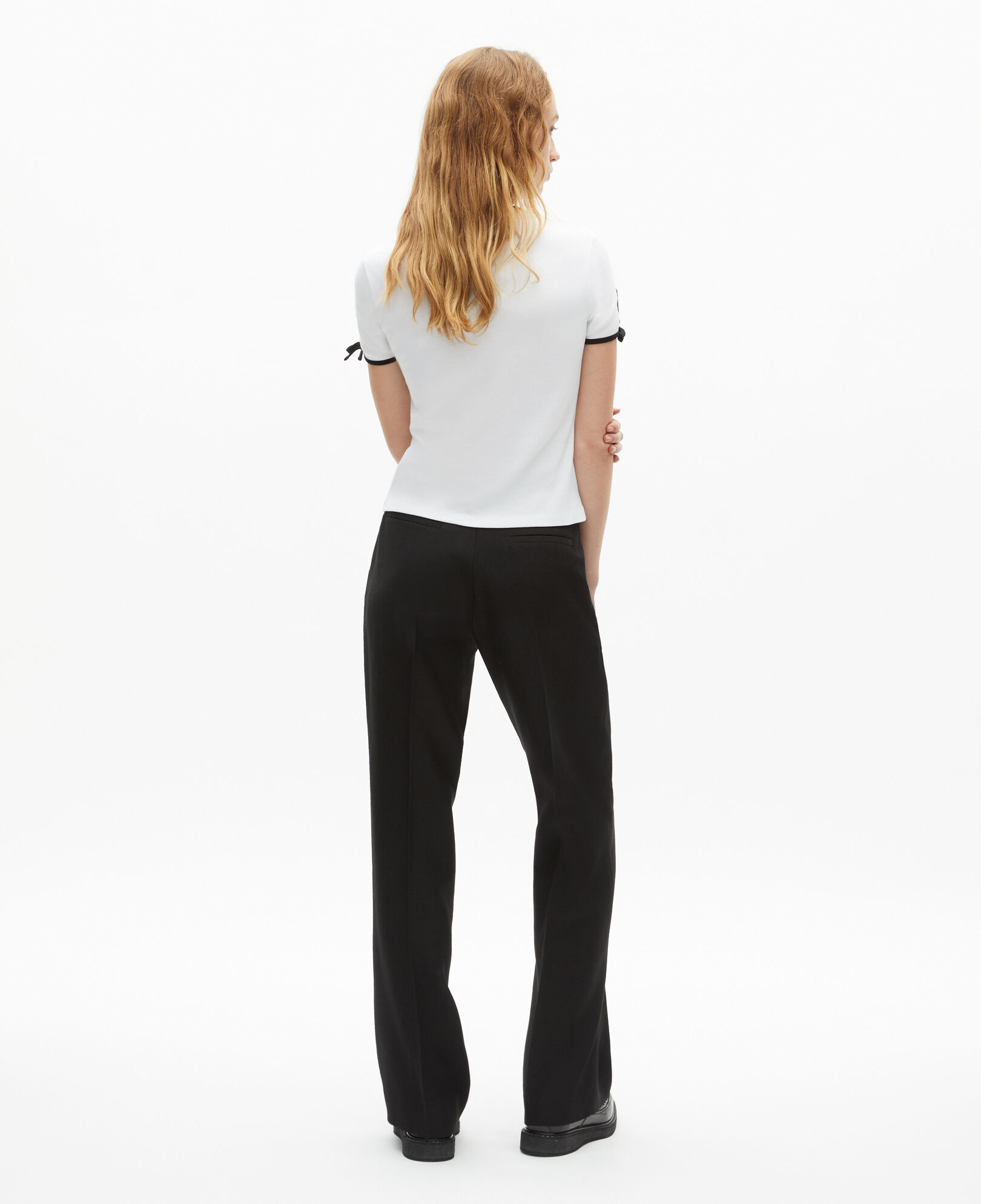 The Kooples DAMEN WHITE t-shirt mit weißem siebdruck
