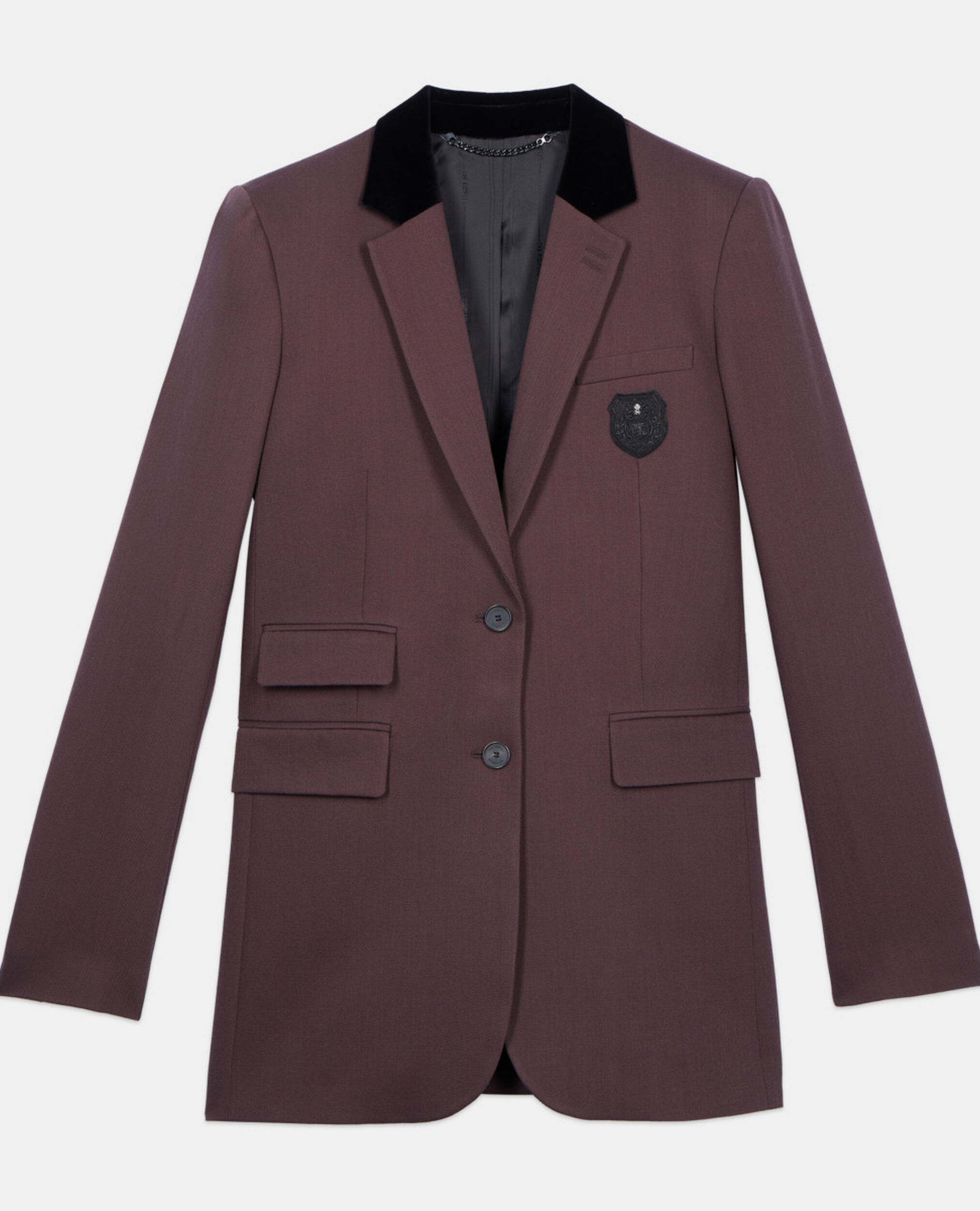 Braune Anzugjacke aus Wolle, BROWN, hi-res image number null