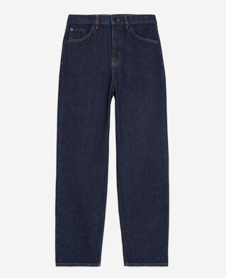 The Kooples F BLUE BRUT blue straight-cut jeans
