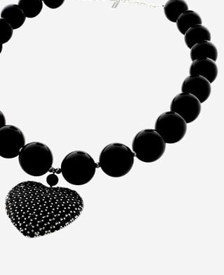 The Kooples FEMME BLACK collier avec perles noir