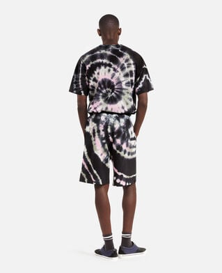 The Kooples HOMME ECRU GREEN short imprimé tie and dye noir