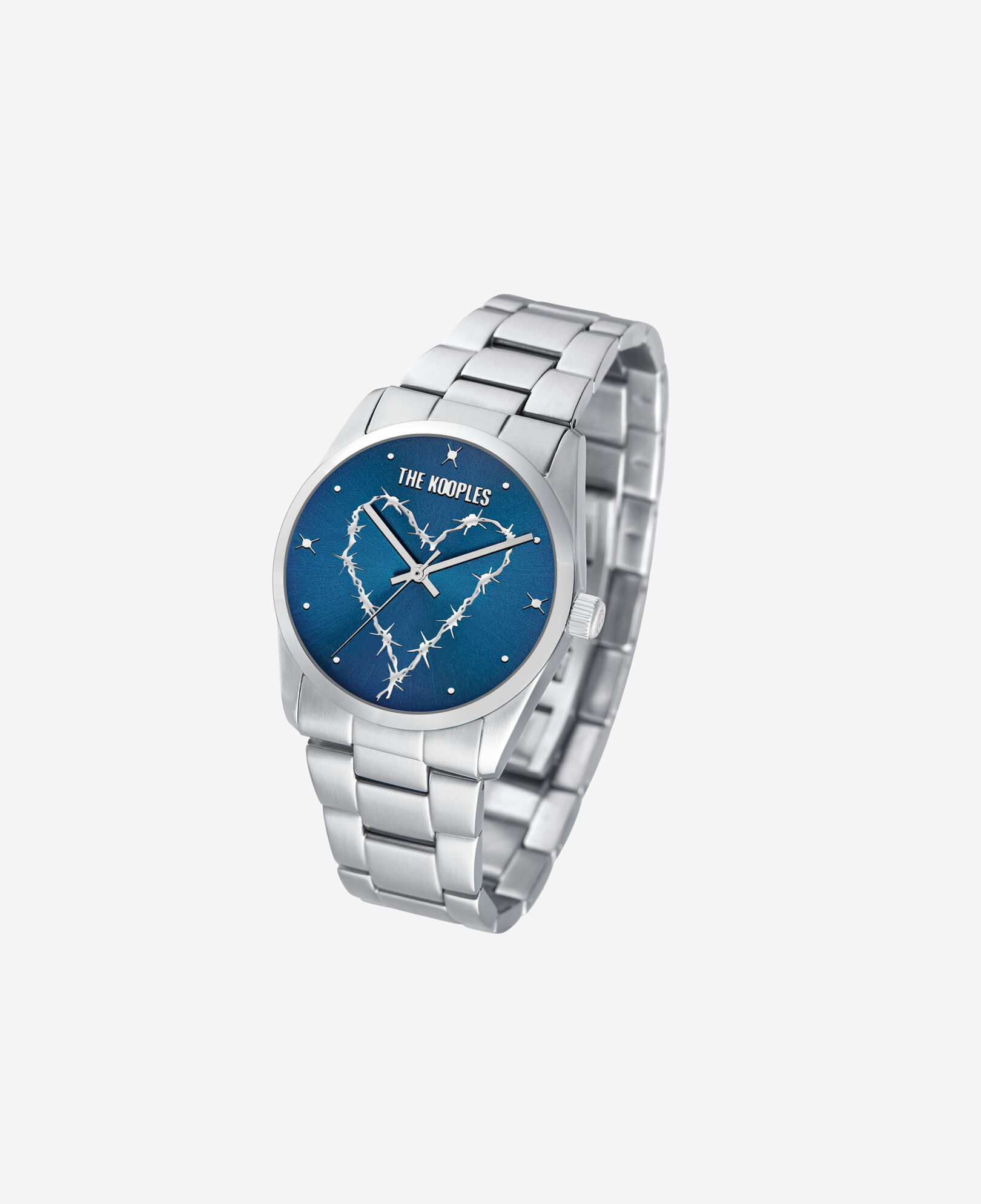 The Kooples MIXTE SILVER / BLUE montre heart wire