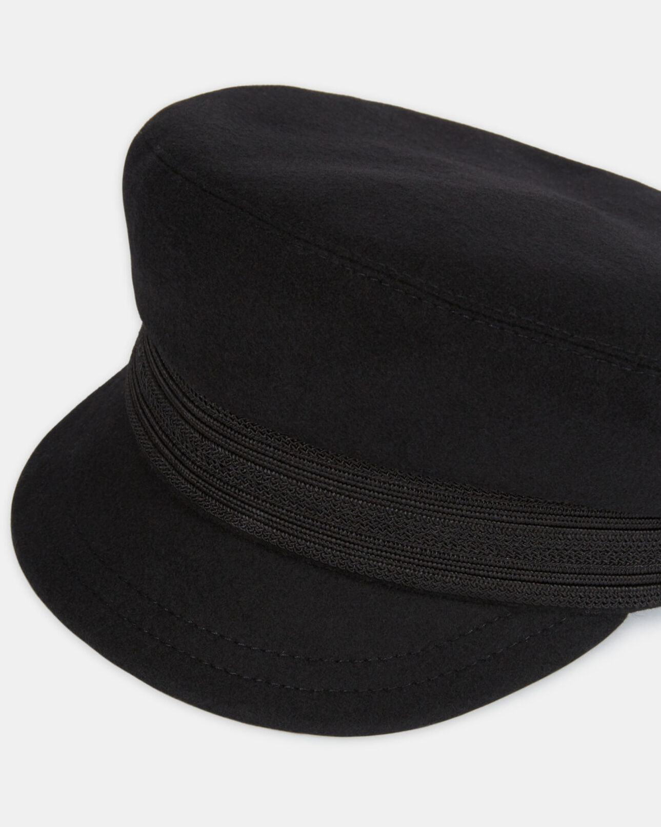 The Kooples MIXED BLACK black wool cap