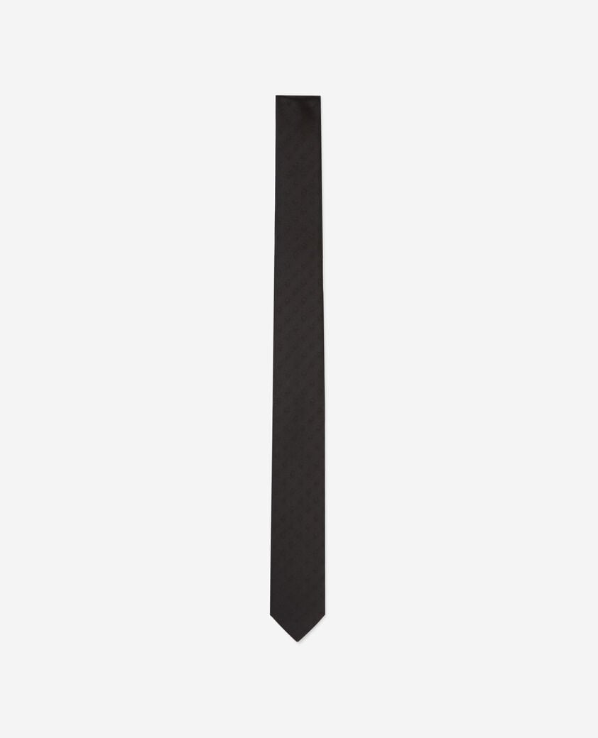 The Kooples HOMME BLACK cravate en soie noire