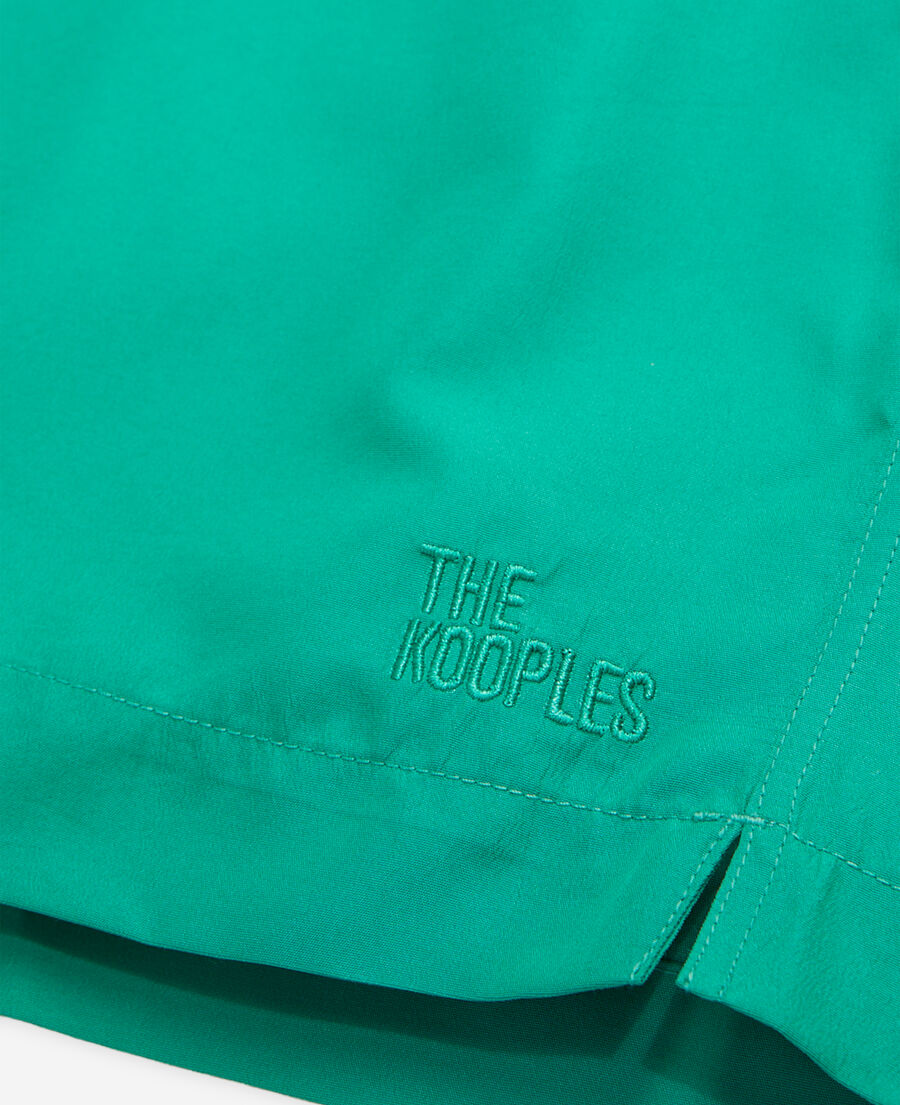 The Kooples HOMME GREEN short de bain vert avec logo