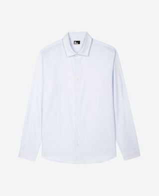 The Kooples MEN BABY BLUE italian collar shirt, blue