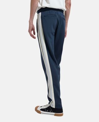 The Kooples HOMME NAVY jogging ample bleu marine bandes écrues