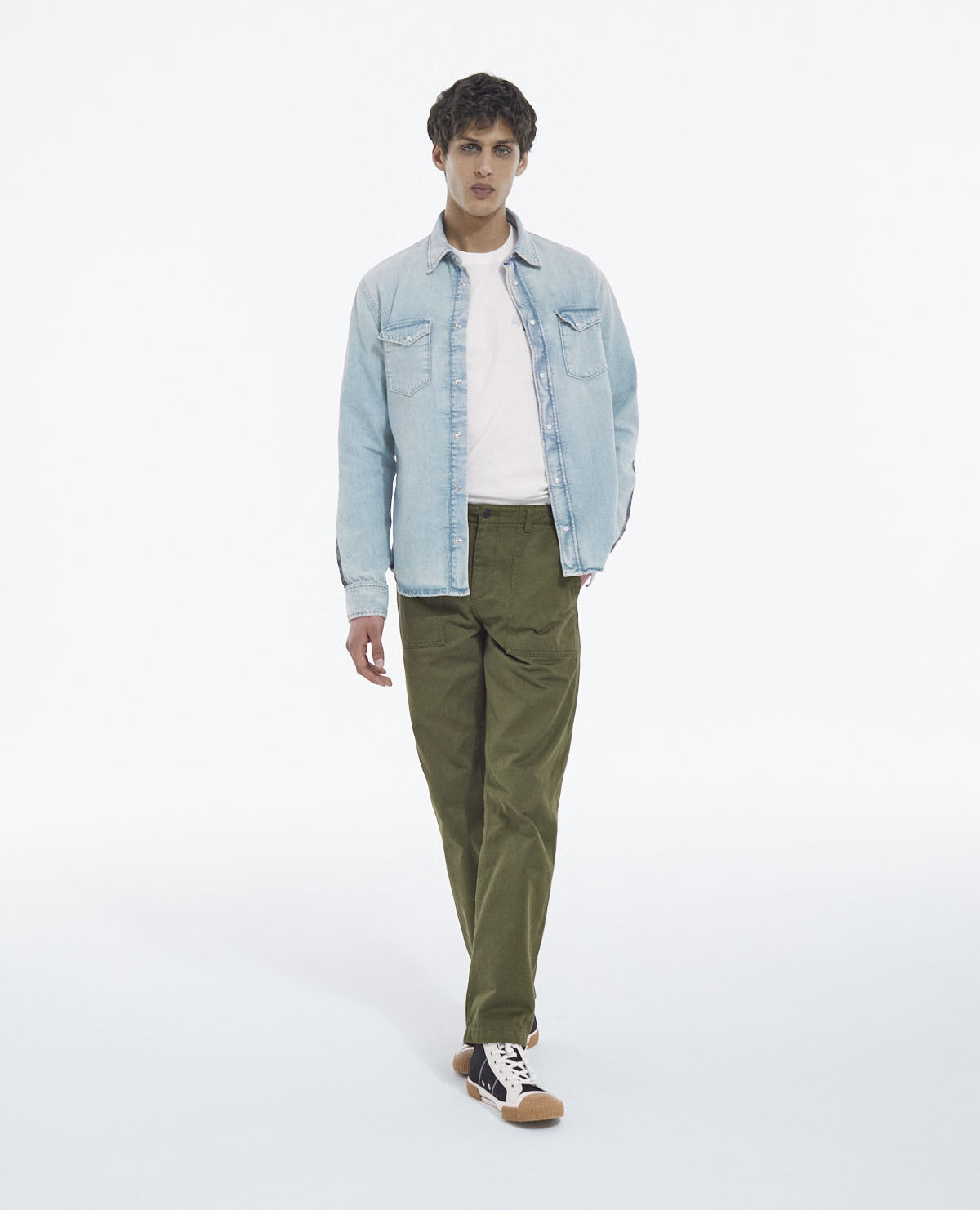 Western style deals denim shirt