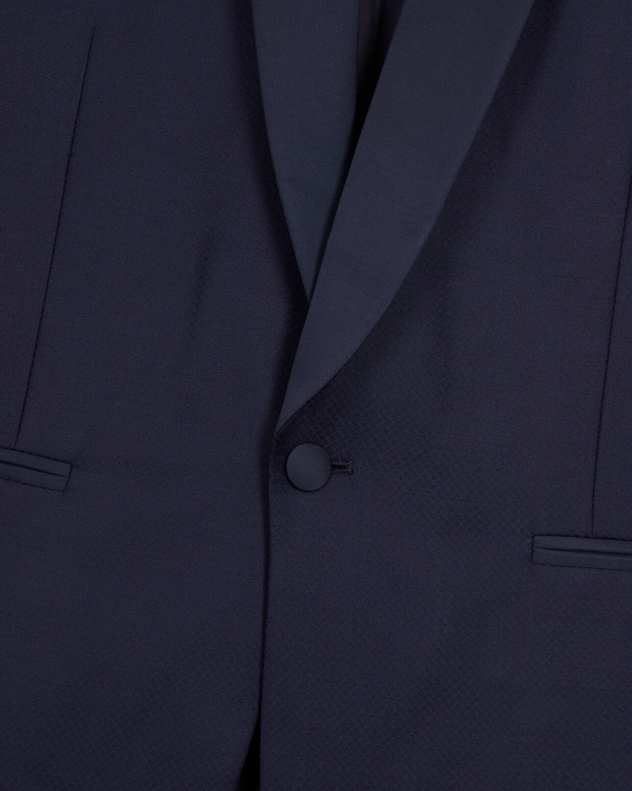 The Kooples HOMME NAVY veste de smoking en laine bleu marine coupe ajustée