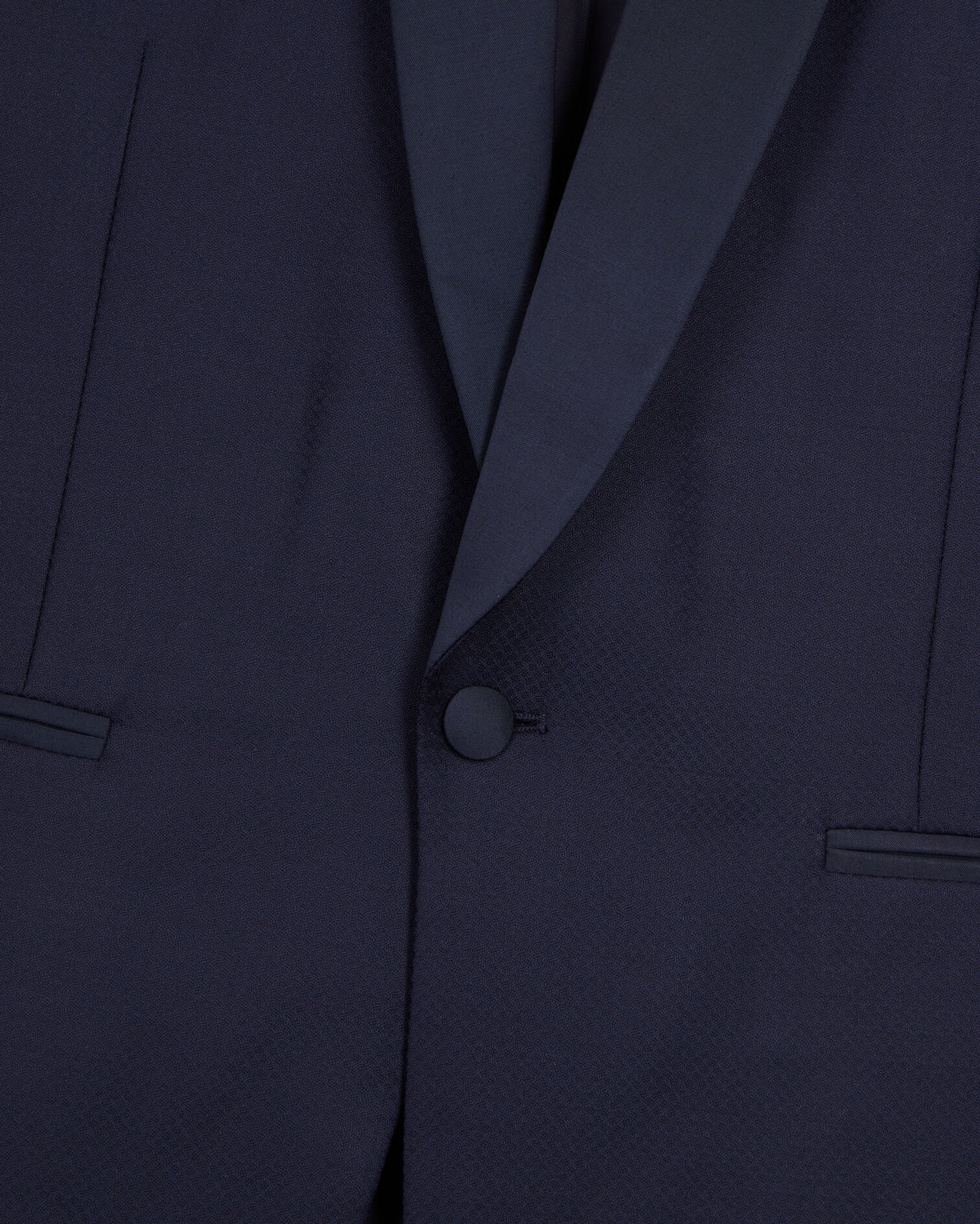 Veste de smoking en laine bleu marine coupe ajustée, NAVY, hi-res image number null