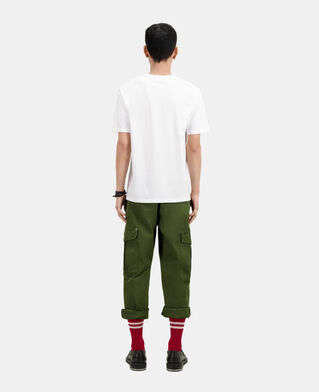 The Kooples HERREN WHITE weißes t-shirt mit „live fast“-schriftzug