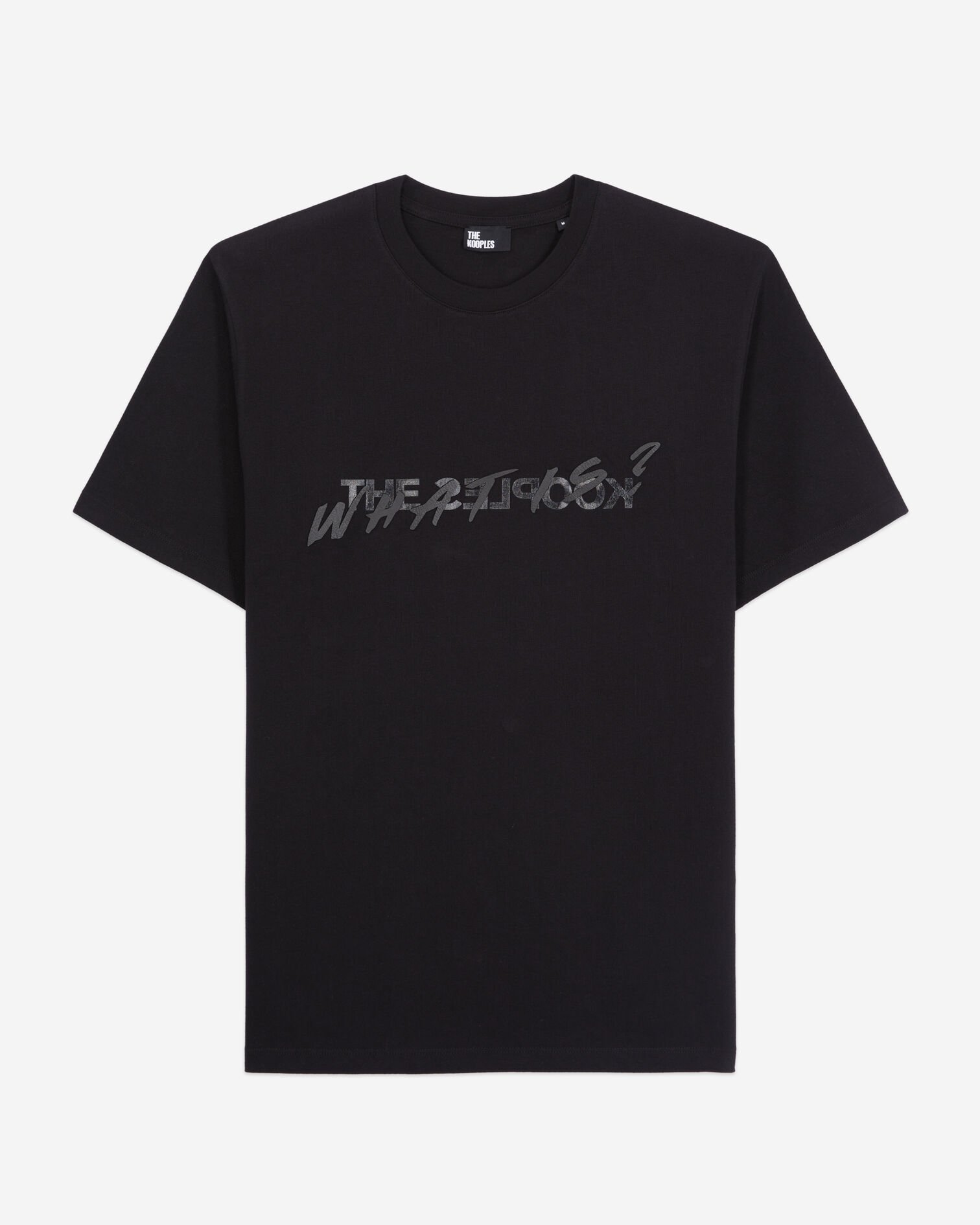 Men's black what is t-shirt, BLACK, hi-res image number null