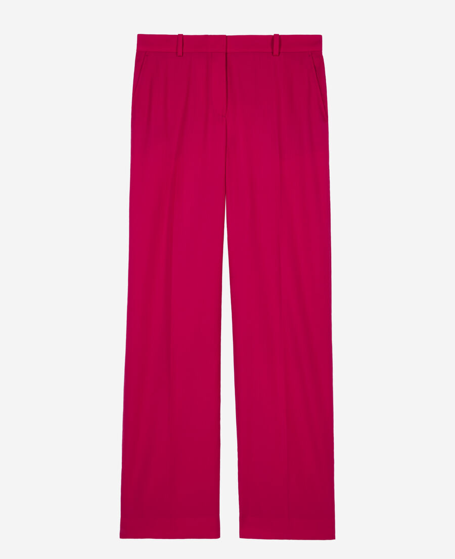 The Kooples F CHERRY red wool suit trousers
