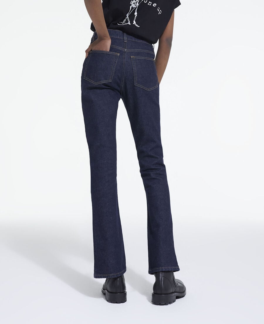 The Kooples F BLUE BRUT dark blue flare jeans