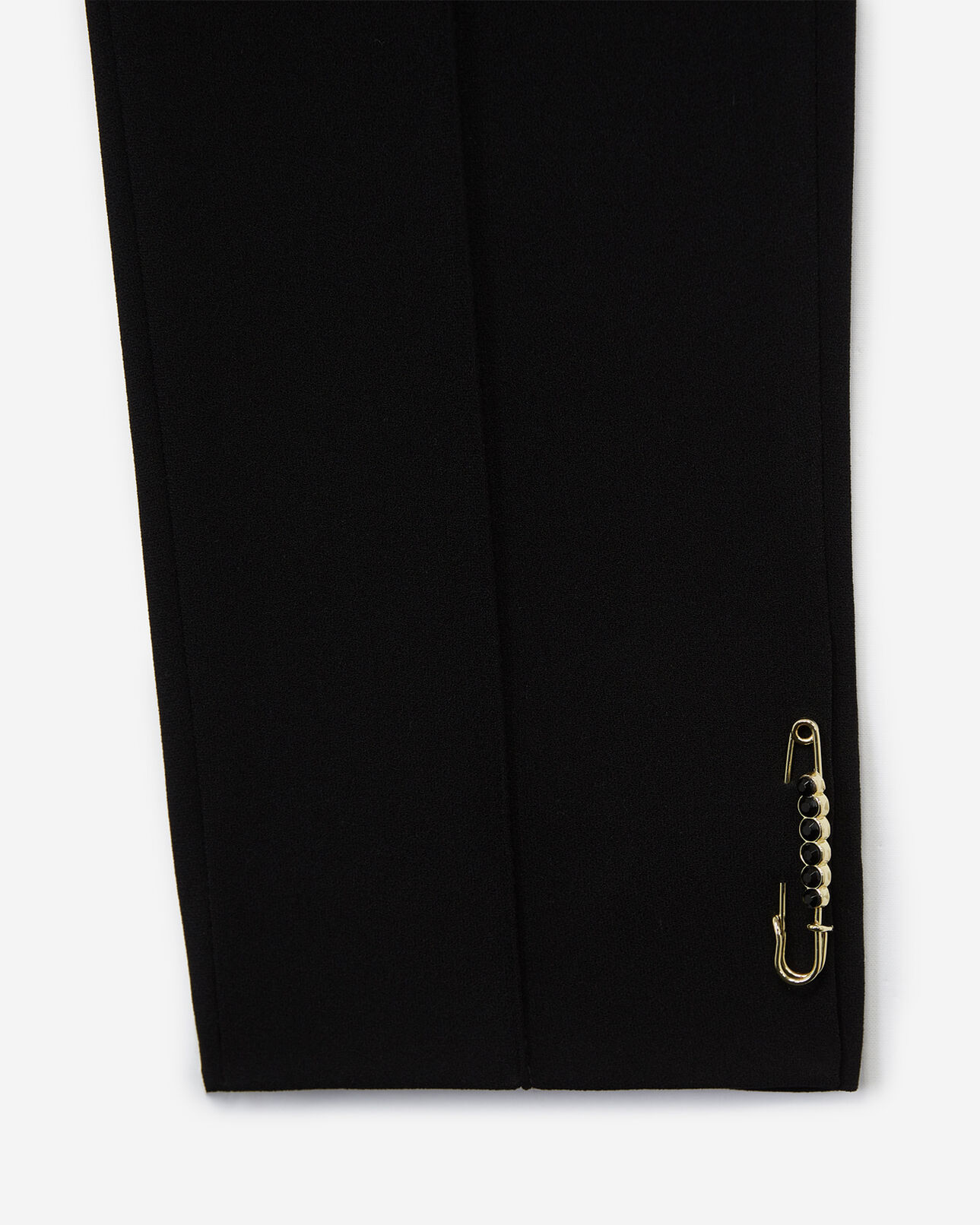 The Kooples FEMME BLACK pantalon fluide noir crêpe style costume