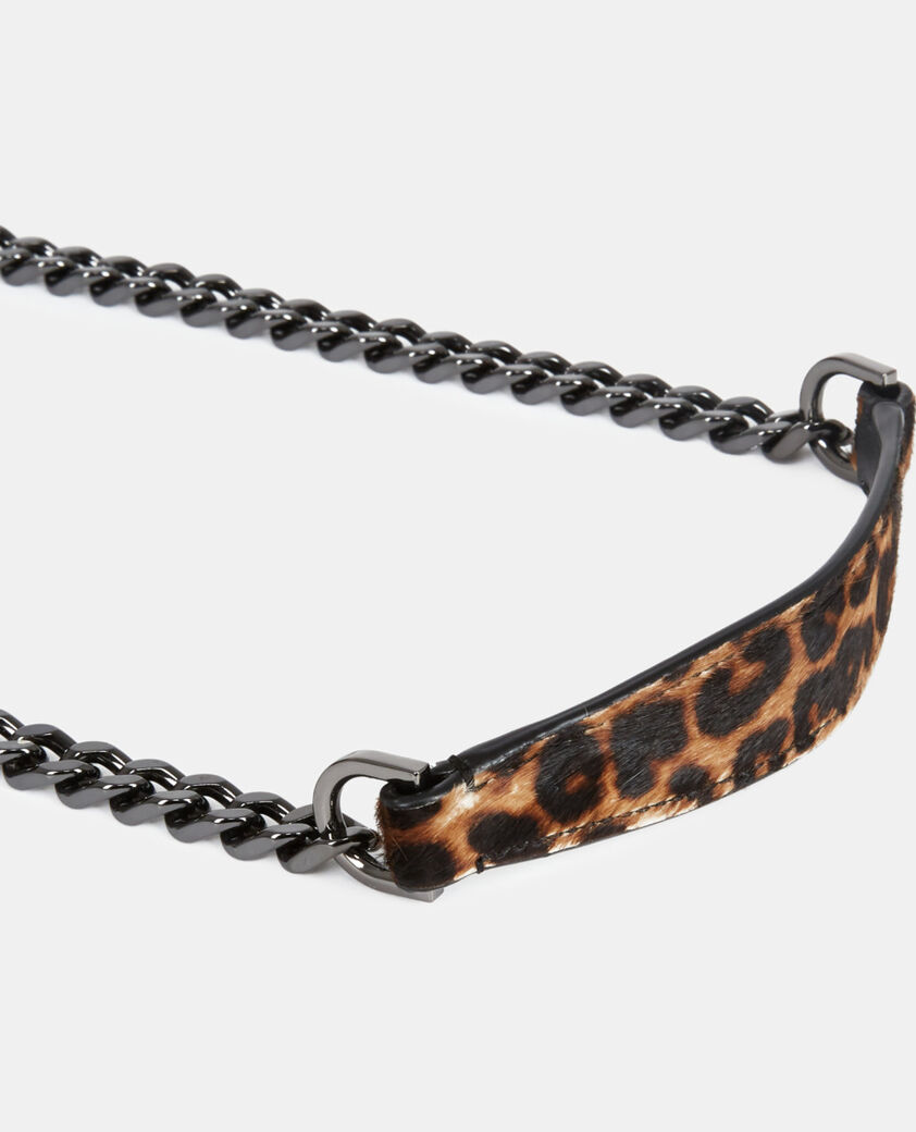 The Kooples WOMEN LEOPARD small emily bag in leopard print leather