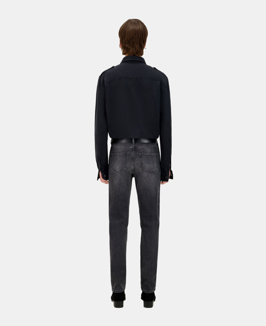 The Kooples MEN DARK GREY grey slim jeans