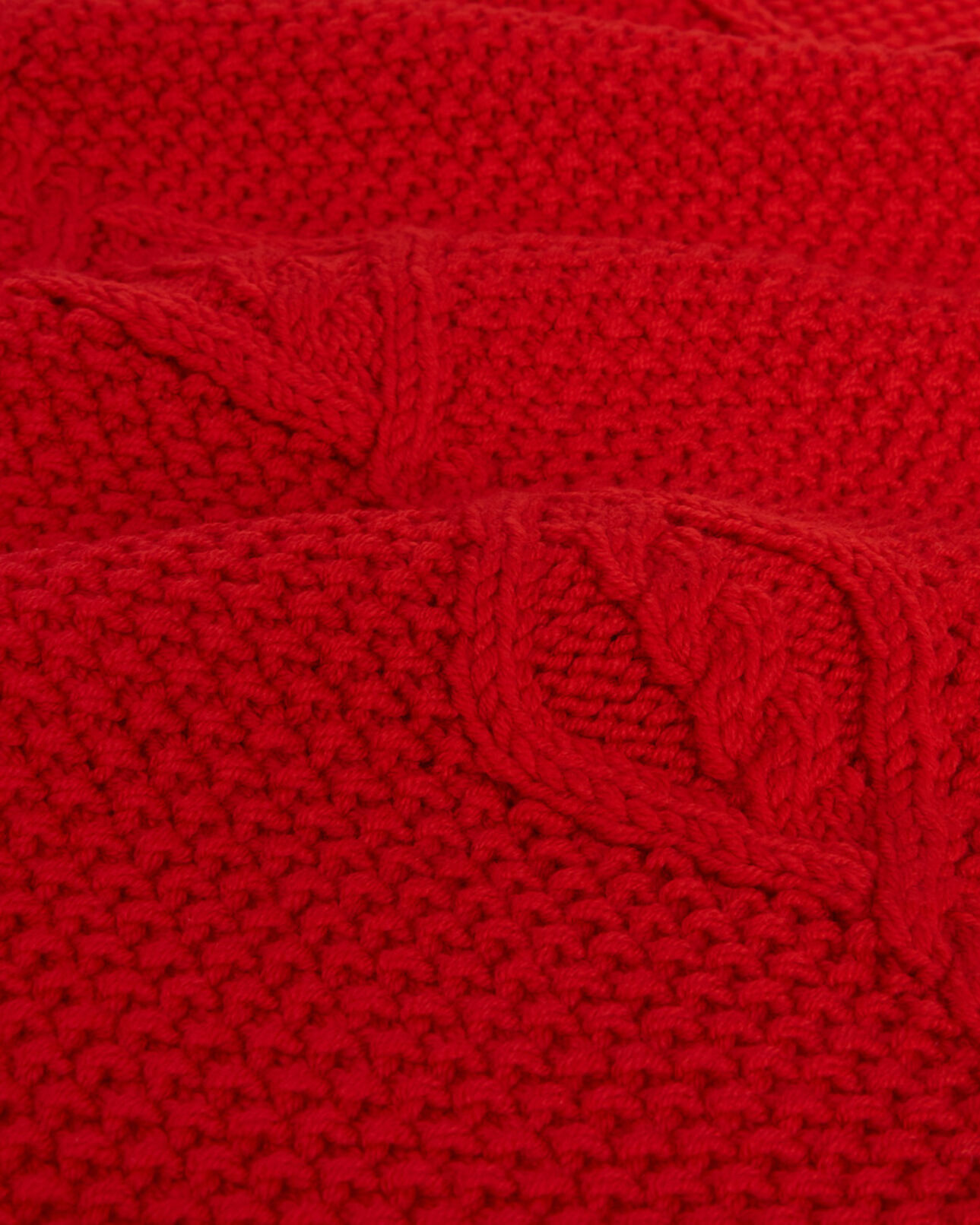 The Kooples MIXED TANGO RED red wool scarf