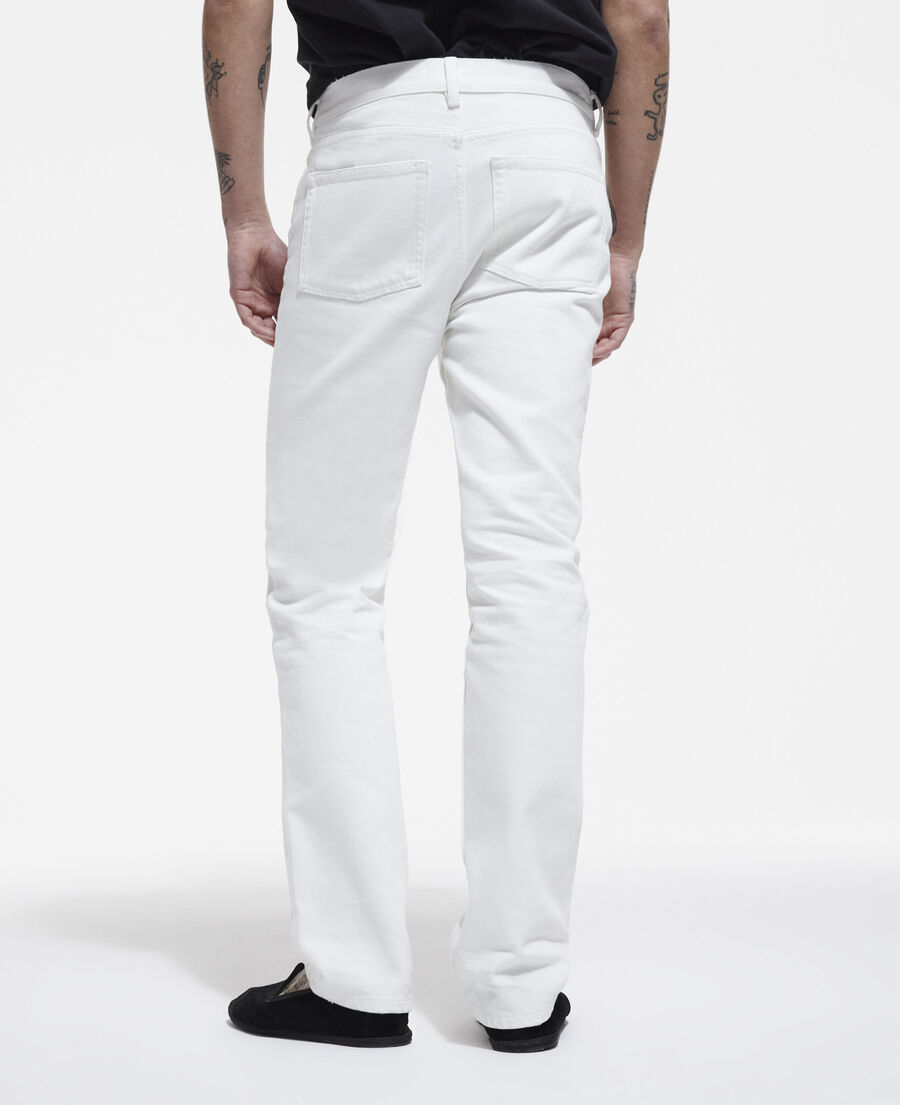 jean droit blanc