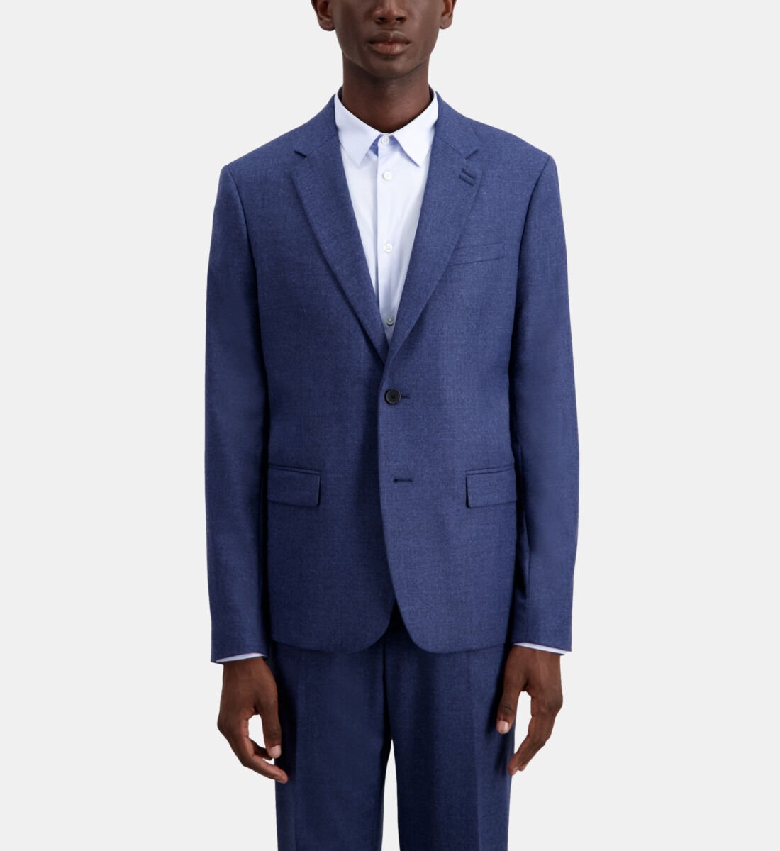 Navy shop flannel blazer